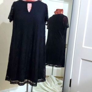 avenue shift dress black 14/16 NWOT 1X